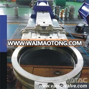 Wafer & Lug Stainless Steel or Cast Iron Electric and Pneumatic Slurry Sluice Knife Gate Valve