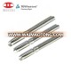 Custom precision machining 45# steel thread rod for dust rotory valve